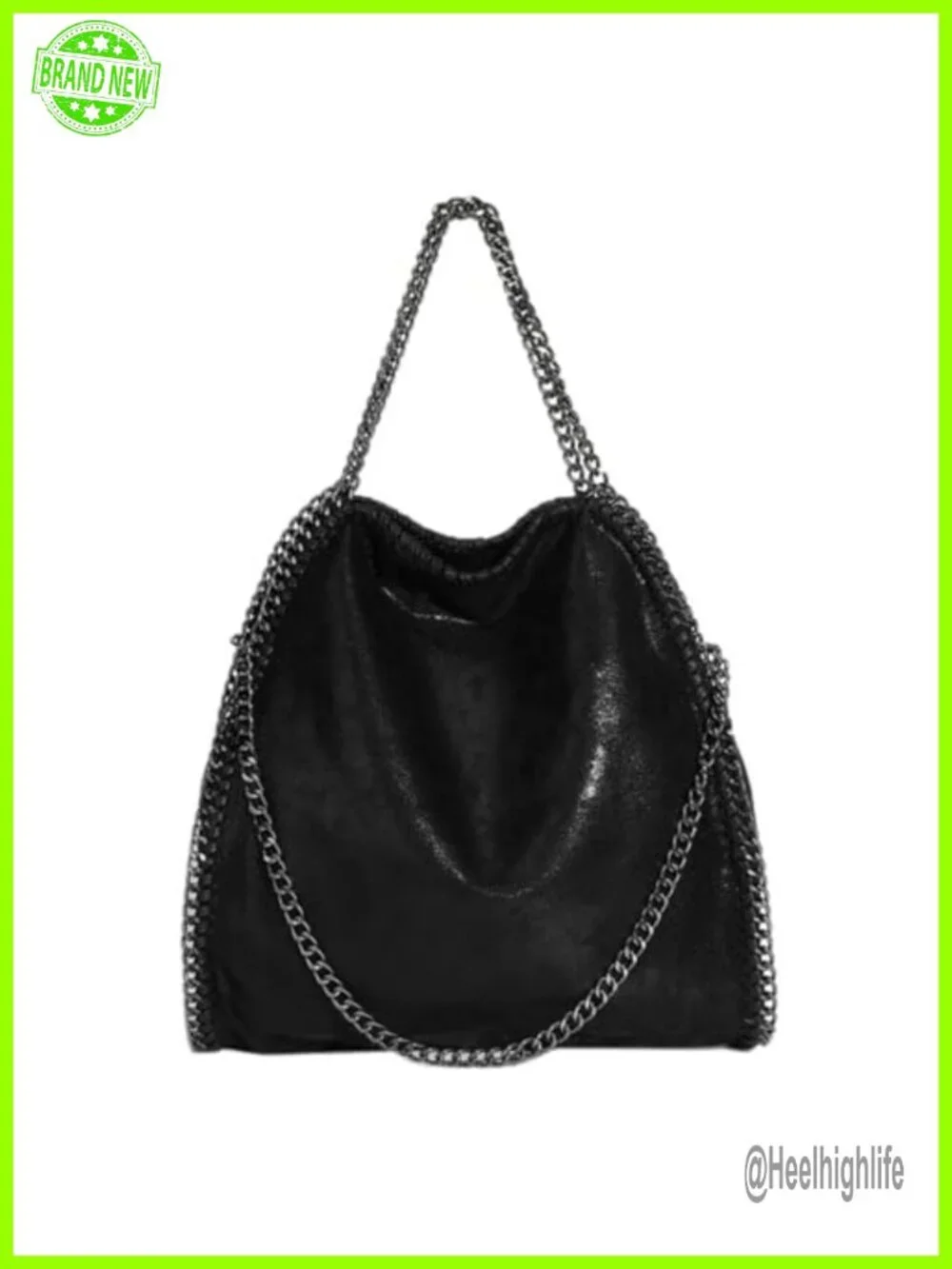 Faux Leather Crossbody Shoulder Bag Hobo Bag with Chain Large Tote Handbag